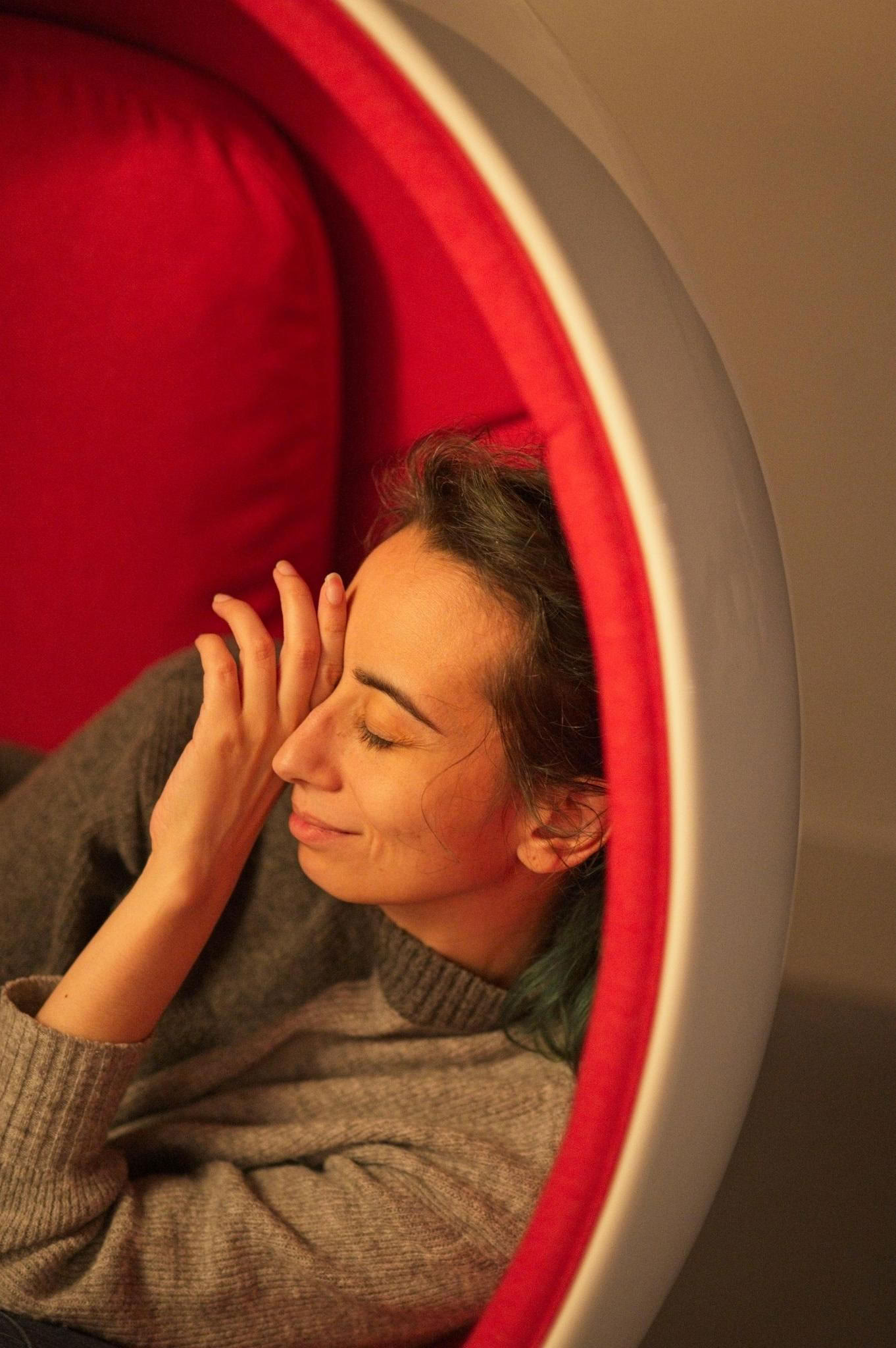 Kat at home. Photo by Sam Beasley.